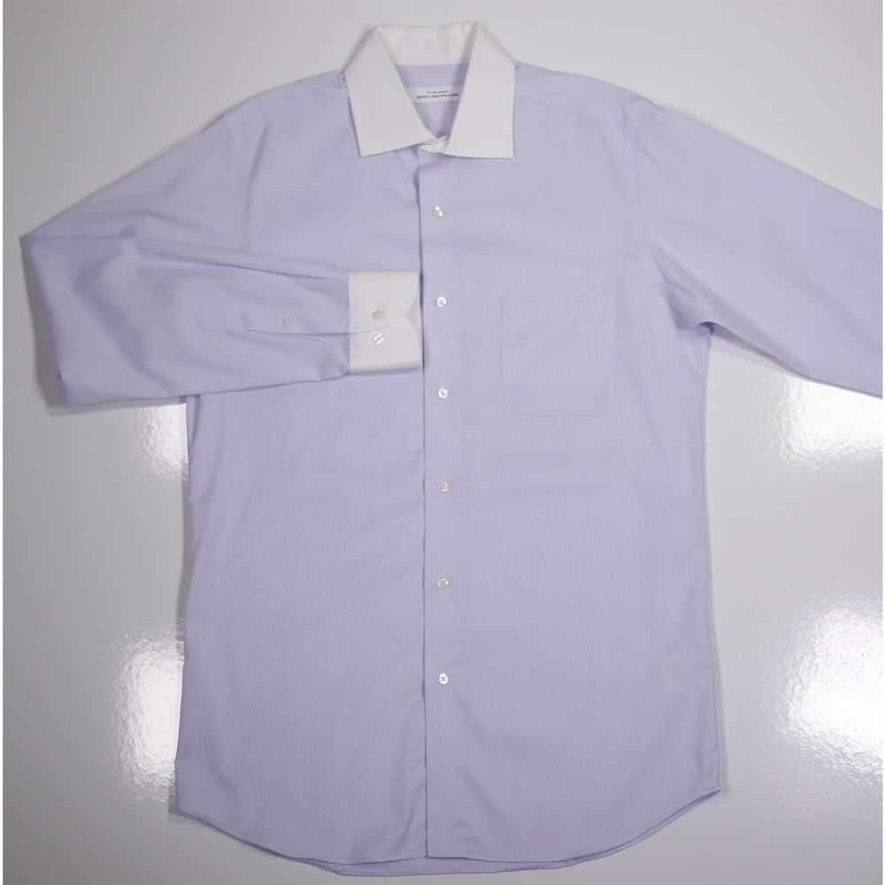 United Arrows Japan Green Label Relaxing Light Purple Slim Dress Shirt (41) 16 - Picture 2 of 7
